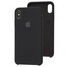 Чехол Silicone для iPhone Xs Max Premium case черный