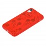 Чехол для iPhone Xr Mickey Mouse leather красный