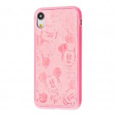 Чохол для iPhone Xr Mickey Mouse leather рожевий