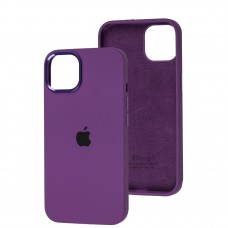Чохол для iPhone 13 New silicone Metal Buttons grape