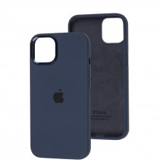 Чохол для iPhone 13 New silicone Metal Buttons midnighte blue