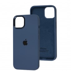Чохол для iPhone 13 New silicone Metal Buttons navy blue