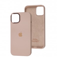 Чохол для iPhone 13 New silicone Metal Buttons pink sand