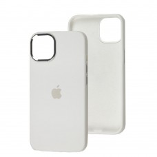 Чохол для iPhone 13 New silicone Metal Buttons white