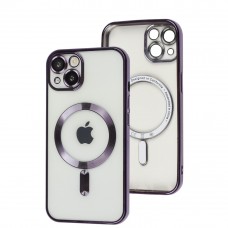 Чехол для iPhone 13 Fibra Chrome MagSafe purple