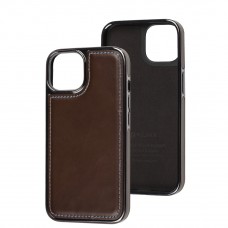 Чехол для iPhone 14 Puloka leather Lux brown