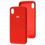 Чохол для Xiaomi Redmi 7A Silicone Full темно-червоний