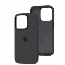 Чохол для iPhone 14 Pro New silicone Metal Buttons dark gray