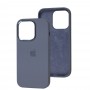 Чохол для iPhone 14 Pro New silicone Metal Buttons lavender gray