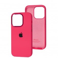 Чехол для iPhone 14 Pro New silicone case shiny pink