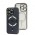 Чехол для iPhone 14 Pro Fibra Chrome MagSafe silver
