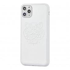Чехол для iPhone 11 Pro Kenzo leather белый