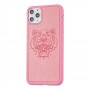 Чехол для iPhone 11 Pro Kenzo leather розовый