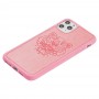 Чохол для iPhone 11 Pro Kenzo leather рожевий