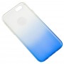 Чехол для iPhone 6 под яблоко градиент синий