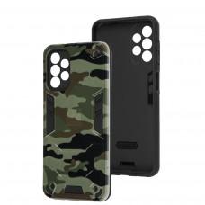Чехол для Samsung Galaxy A13 4G / A32 5G Military armor camouflage dark green