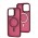 Чохол для iPhone 15 Pro Max Space color MagSafe бордовий