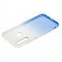 Чехол для Huawei P40 Lite E Gradient Design бело-голубой