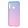 Чехол для Huawei P40 Lite E Gradient Design сине-розовый