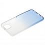 Чехол для Huawei P40 Lite Gradient Design бело-голубой