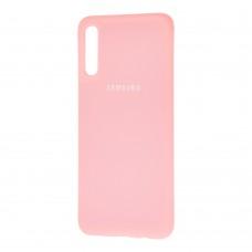 Чехол для Samsung Galaxy A70 (A705) Silicone cover розовый