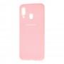 Чехол для Samsung Galaxy A40 (A405) Silicone cover розовый