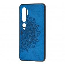Чехол для Xiaomi Mi Note 10 Mandala 3D синий