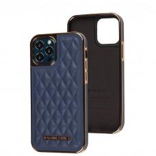 Чохол для iPhone 12 / 12 Pro Puloka leather case blue