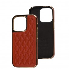 Чехол для iPhone 14 Pro Puloka leather case red