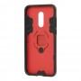 Чехол для Xiaomi Redmi 5 Plus Transformer ударопрочный с кольцом красный