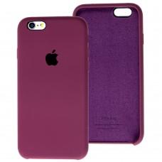Чехол Silicone для iPhone 6 / 6s case maroon