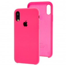 Чехол silicone case для iPhone Xr shiny pink