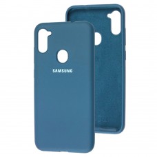 Чехол для Samsung Galaxy A11 / M11 Silicone Full морской волны