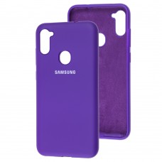 Чехол для Samsung Galaxy A11 / M11 Silicone Full фиолетовый