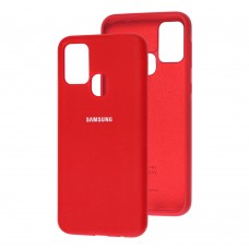 Чохол для Samsung Galaxy M31 (M315) Silicone Full темно-червоний