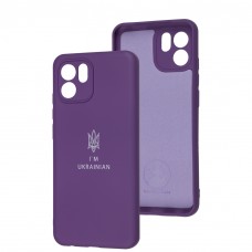 Чохол для Xiaomi Redmi A1 / A2 Full Premium Тризуб фіолетовий / purple