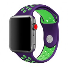 Ремешок для Apple Watch Sport Nike+ 38mm / 40mm фиолетово-зеленый