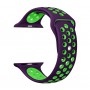Ремінець для Apple Watch Sport Nike+ 38mm / 40mm фіолетово-зелений