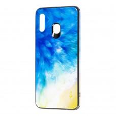 Чехол для Samsung Galaxy A20 / A30 glass print "пляж"