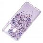 Чехол для Samsung Galaxy A20 / A30 glitter star конфети фиолетовый