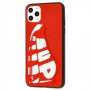 Чехол для iPhone 11 Pro Max Sneakers Brand sup красный / белый  