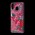 Чехол для Samsung Galaxy M20 (M205) Блестки вода красный "красные розы"