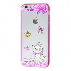 Чохол Disney для iPhone 6 рожевий кішка