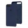 Чехол Silicone для iPhone 7 Plus / 8 Plus case midnight blue