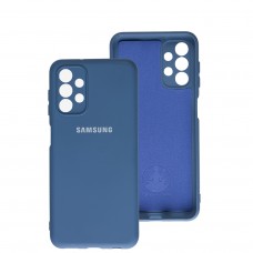 Чохол для Samsung Galaxy A13 (A135) Silicone Full camera синій / navy blue