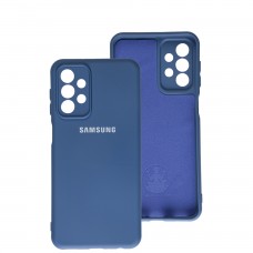 Чехол для Samsung Galaxy A23 Silicone Full camera синий/navy blue