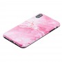 Чохол для iPhone Xs Max IMD рожевий мармур