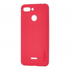 Чехол для Xiaomi Redmi 6 Spigen soft matt красный