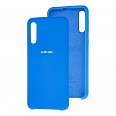Чехол для Samsung Galaxy A50 / A50s / A30s Silky Soft Touch "светло-синий"