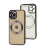 Чохол для iPhone 12 Pro Fibra Chrome MagSafe dark purple